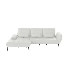 Vito Eckcouch Flachgewebe 3-Sitzer Beige