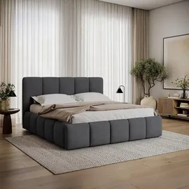 petits-meubles Bett 180 x 200 cm Grau