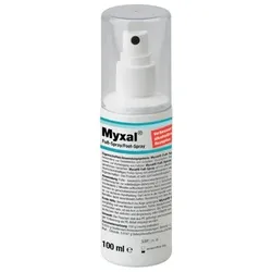 MYXAL® Fuß-Spray Alkoholfrei parfümfrei, Desinfektion Schuh Fuß 100ml Pump-Spray