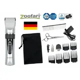Zoofari Tierhaarschneidemaschine Zoofari mit Pflegeset Kabellos für alle Tiere Set Trimmer