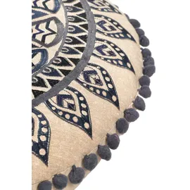 Marrakesch Orient & Mediterran Interior Aziza Bodenkissen 60 x 60 cm Schwarz
