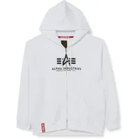 Alpha Industries Basic Reißverschlusspullover White L