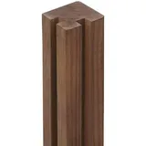 Delta Zaunpfosten 9,0 x 200 cm Braun/Holz