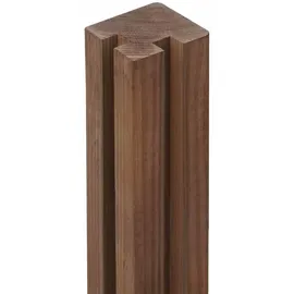 Delta Zaunpfosten 9,0 x 200 cm Braun/Holz