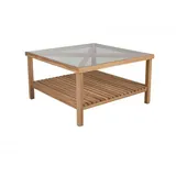 Brafab Varm Loungetisch Teak/Glas