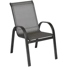 Merxx Amalfi Stapelsessel 56 x 76 x 97 cm grau 2er Set