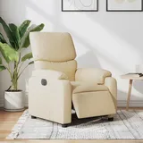 vidaXL Relaxsessel Elektrisch Creme Stoff