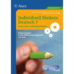 Individuell Fördern Deutsch: Individuell Fördern 7 Lesen: Sachtexte  M. 1 Cd-Rom - u.a.  Kartoniert (TB)