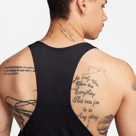 Nike Fast Dri-FIT Singlet Lauf-Tanktop Herren 010 black/reflective silv S