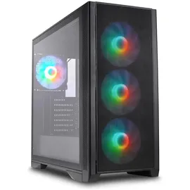 silentware Air 1000, Tower-Gehäuse - schwarz, Tempered Glass)