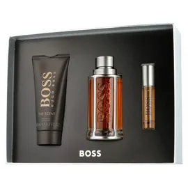 HUGO BOSS Boss The Scent Eau de Toilette 100 ml + Duschgel 100 ml + Eau de Toilette 10 ml Geschenkset 2