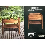Esschert Design Hochbeet mit Ablage 80,5 x 40 x 78 cm Braun