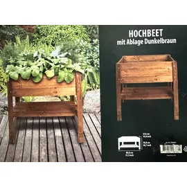Esschert Design Hochbeet mit Ablage 80,5 x 40 x 78 cm Braun