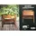 Esschert Design Hochbeet mit Ablage 80,5 x 40 x 78 cm Braun