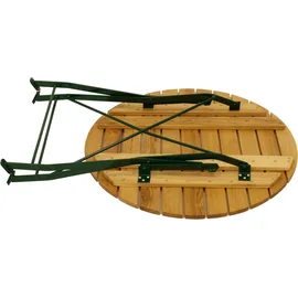 DEGAMO Bad Tölz Klapptisch Ø 77 x 72 cm natur/grün
