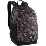 Puma Academy Backpack, Unisex-Kinder Rucksack, PUMA Black-B&W Graphic AOP, OSFA - 090697