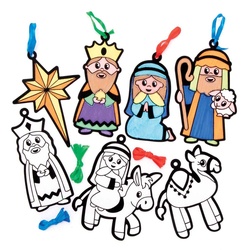 Adventsdekorationen mit Samtkonturen (pro Set 15) Bastelaktivitäten zu Weihnachten