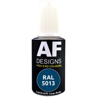 Alex Flittner Designs Lackstift RAL 5013 Kobaltblau stumpfmatt 20ml Reparaturstift Acryl Retuschierlack Reparaturlack Holz Metall Möbel Bad