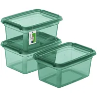 Moxom 3X Aufbewahrungsbox mit Deckel 1,5L – 19,5 x