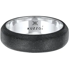 KUZZOI Ring 925 Silber in schwarz, | Gr.: 60