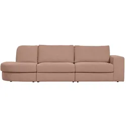 Sofa Family aus Webstoff Links, Rosa