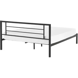 Beliani Cusset 140 x 200 cm Schwarz