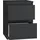 Topeshop Nachtschrank Malwa M2 40 x 40 x 41 cm Schwarz