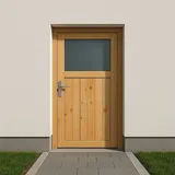 PANTO Holz-Nebeneingangstür NET 501 Fichte Natur 98 cm x 200 cm Anschlag Links