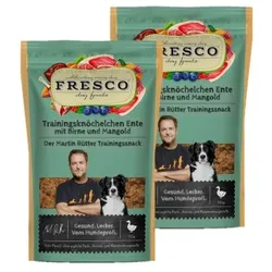 FRESCO M. Rütter Trainingsknöchelchen 2x150g Ente mit Birne und Mangold