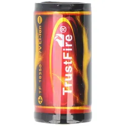 Trustfire 18350, 1200mAh 3.7V geschützt, Abmessungen beachten ca. 38,36x18,25mm