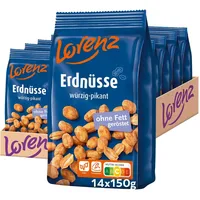 Lorenz Snack-World Lorenz Erdnüsse würzig-pikant, 14er Pack (14 x 150 g)