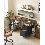 VASAGLE Schreibtisch 140 x 60 x 76 cm / Braun