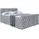Boxspringbett BOXI8-Z KING 120 200 H3/H4 Grau