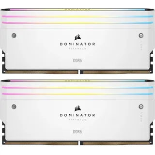 Corsair Dominator Titanium RGB DDR5 RAM, Weiss