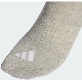 adidas 3er Pack Cushioned Sportswear Crew Socken Grau/Weiß/Schwarz 43-45