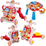Coil Lauflernwagen 5-in-1, Lernspielzeug, Musikspielzeug, Lauflernwagen für Kinder, Lauflernwagen mit Licht und Musik, Roller, Spieltisch, höhenv... - Rosa