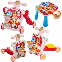 Coil Lauflernwagen 5-in-1, Lernspielzeug, Musikspielzeug, Lauflernwagen für Kinder, Lauflernwagen mit Licht und Musik, Roller, Spieltisch, höhenv... - Rosa