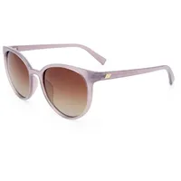 le specs. ARMADA Damen-Sonnenbrille Vollrand Rund Kunststoff-Gestell, Lila