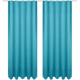 Bestgoodies Dekoschal Ellen Universalband Blickdicht 2er Pack - 140x245 cm Türkis,