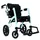 Rollz Motion 2.1 Rollator und Rollstuhl faltbar blau