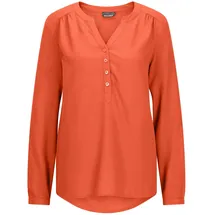 GOLDNER Elegante Viskosebluse mit V-Ausschnitt orange 23