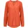 GOLDNER Elegante Viskosebluse mit V-Ausschnitt orange 23
