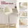 COMHOMA Drehstuhl Kunstleder Beige