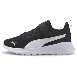 Puma Anzarun Lite AC PS Kinder Sneaker mit Klettverschluss black/white 30