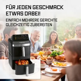 GOURMETmaxx FryUp XL Heißluftfritteuse schwarz