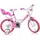 DINO BIKES Girlie 14 Zoll RH 25 cm weiß/rosa