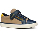 GEOX J GISLI Boy B Sneaker, Camel/Navy, 27 EU