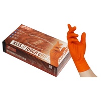 NITRAS® unisex Einmalhandschuhe TOUGH GRIP N orange Größe M 50 St.