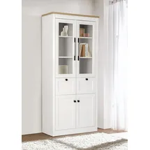 OTTO home Standvitrine Rigny 79 x 39 x 180 cm Weiß