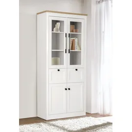 OTTO home Standvitrine Rigny 79 x 39 x 180 cm Weiß